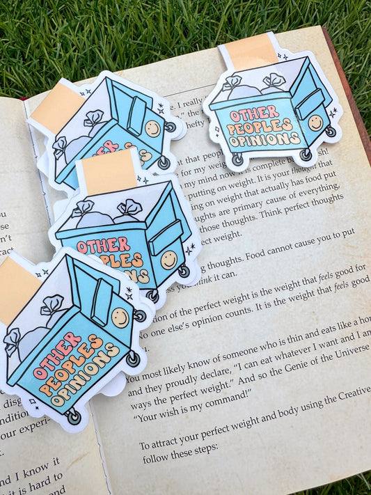 People's Opinions Magnetic Bookmark | Funny Reader Gift