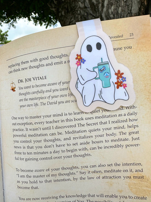 Ghost Magnetic Bookmark | Witchy Halloween Reader Gift