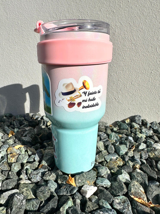 Debí Tirar Más Fotos Baile Inolvidable Sticker | B Bunny-Inspired DTMF Vinyl Decal for Laptop & Water Bottle