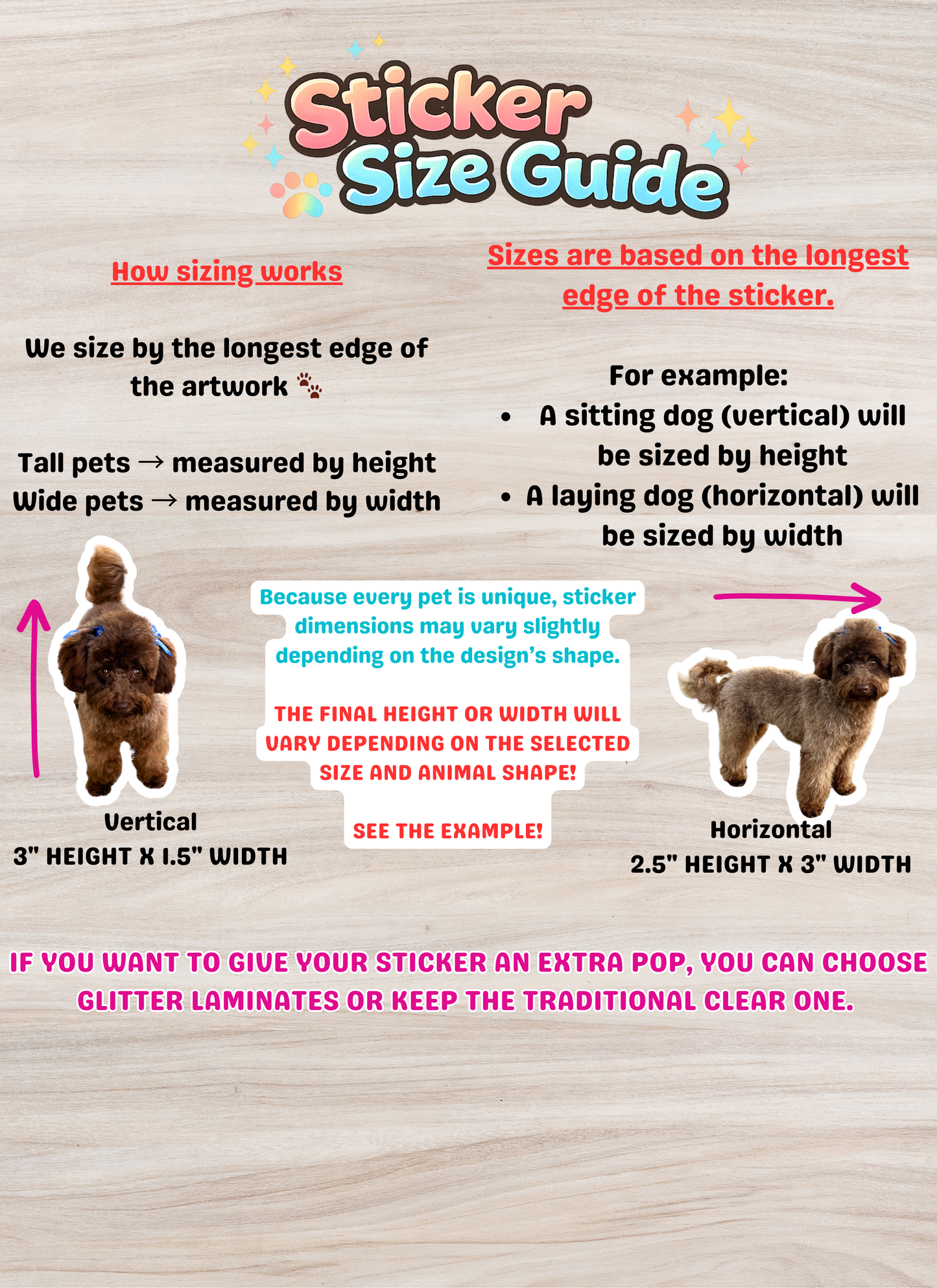 Custom Pet Photo Sticker | Personalized Animal Vinyl Decal for Laptop & Water Bottle