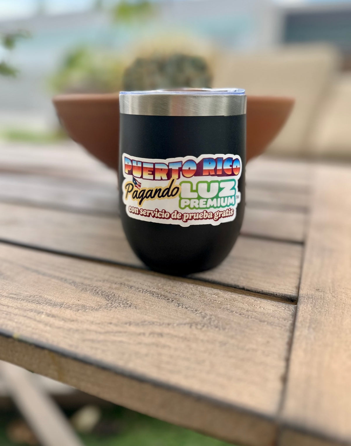 Puerto Rico Expensive Electricity “Luz Premium” Humor Sticker-Decal for Laptop & Water Bottle