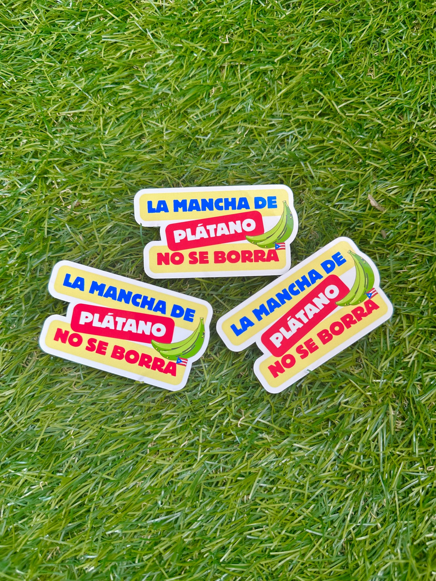 Mancha de Plátano Sticker | Puerto Rico Boricua Pride | Laptop Water Bottle Decal