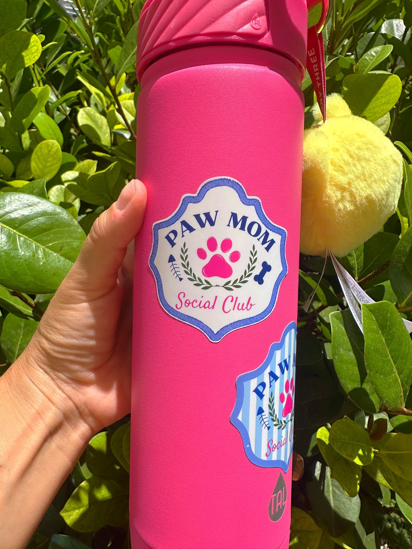 Paw Mom Social Club Stickers | Pet Sticker | Laptop, Water Bottle, Kindle Decal