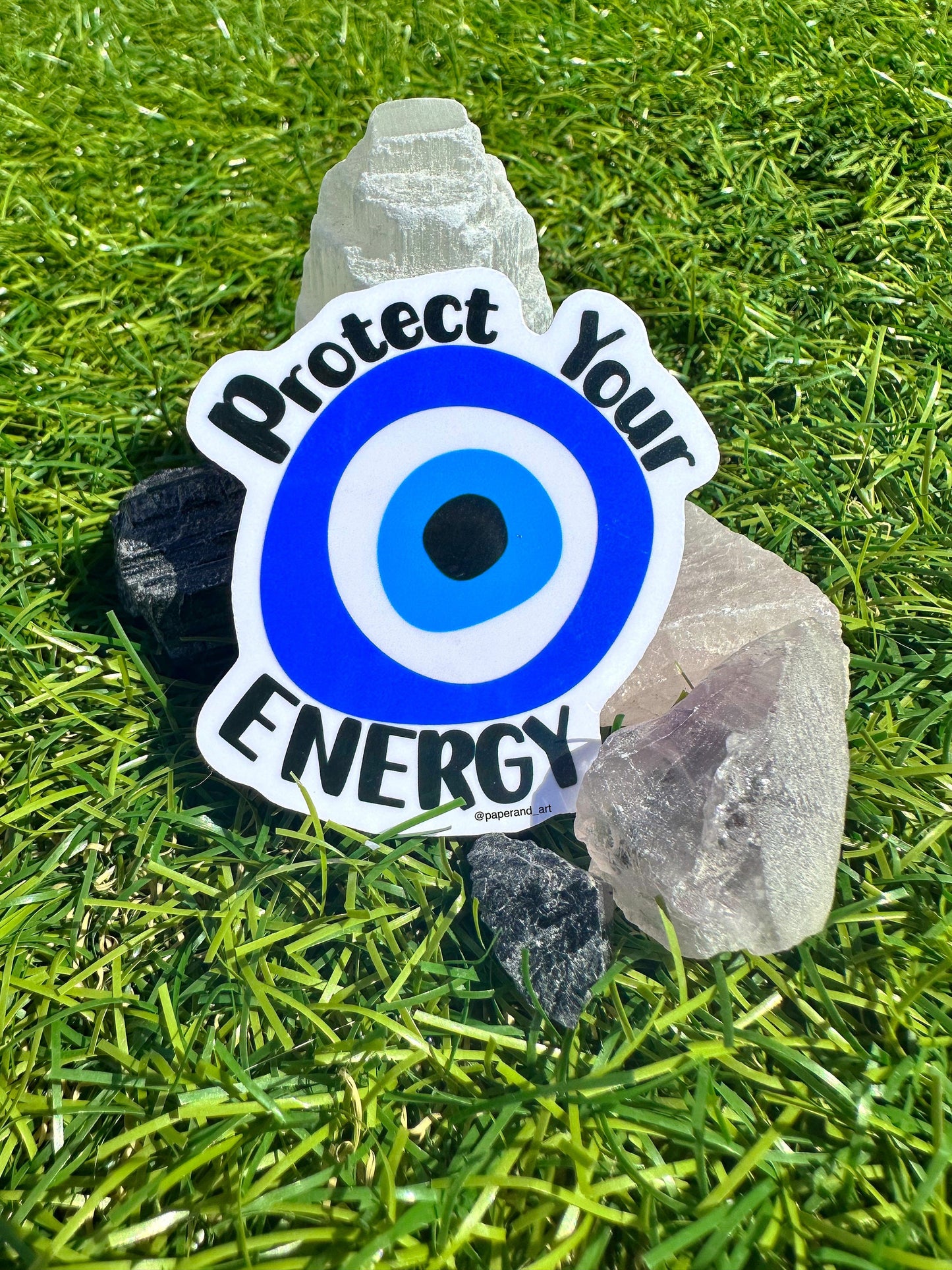 Evil Eye Sticker | Protection Vinyl Decal for Laptop & Water Bottle