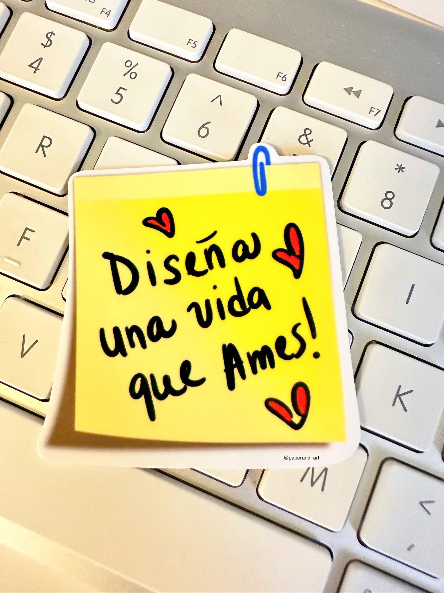 Spanish Quote Sticker: Design a Life You Love - Motivational Sticker
