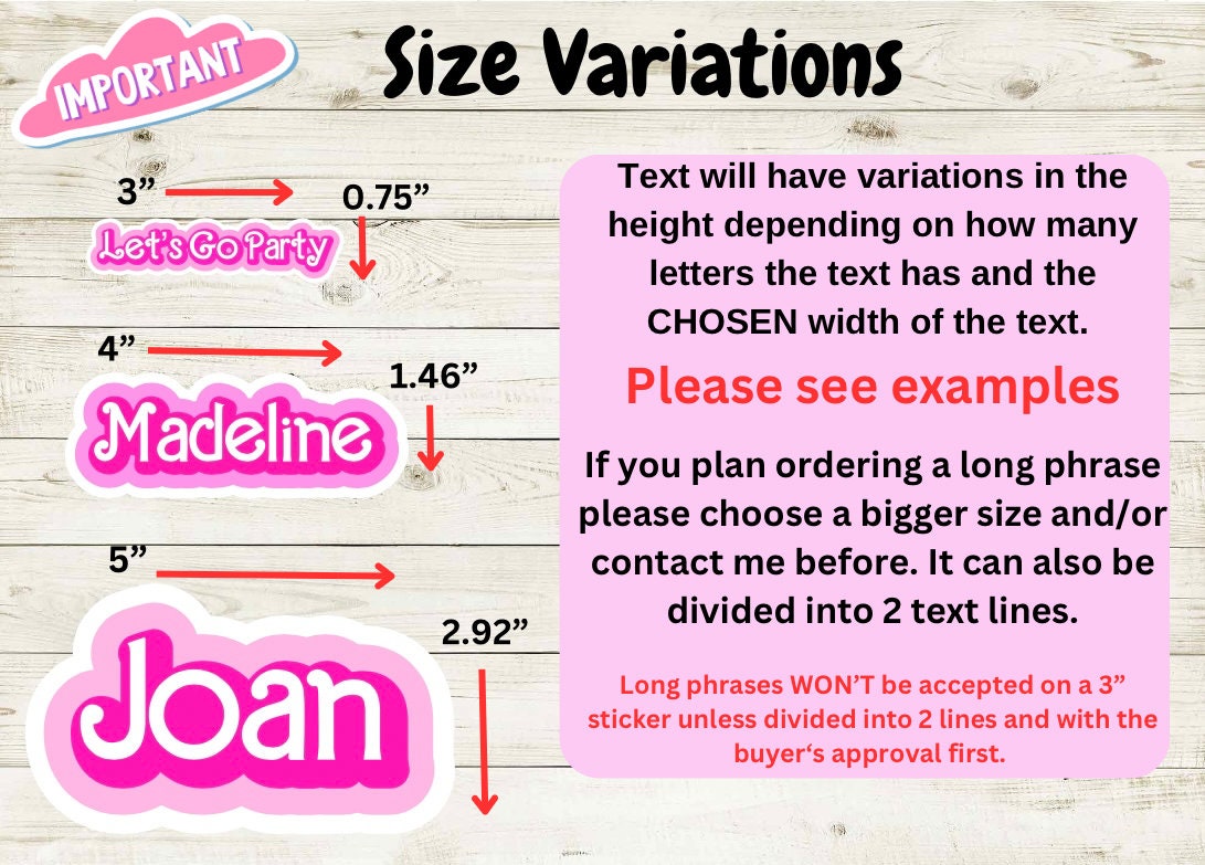 Custom Doll-Inspired Name Sticker | Personalized Retro Font Vinyl Decal for Laptop & Water Bottle