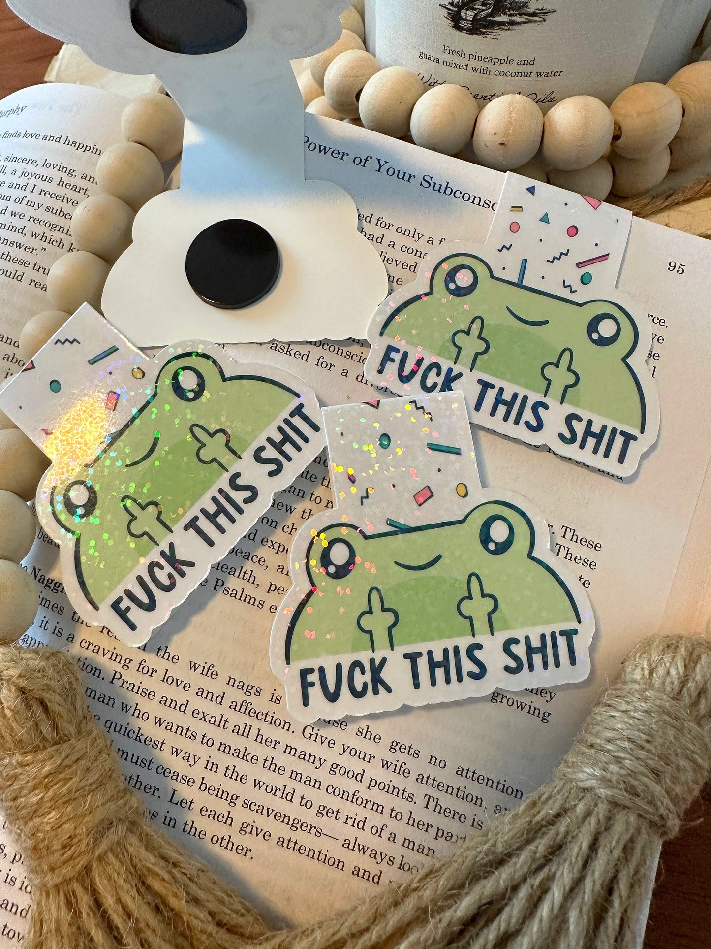 F*ck This Magnetic Bookmark | Funny Holographic Reader Gift