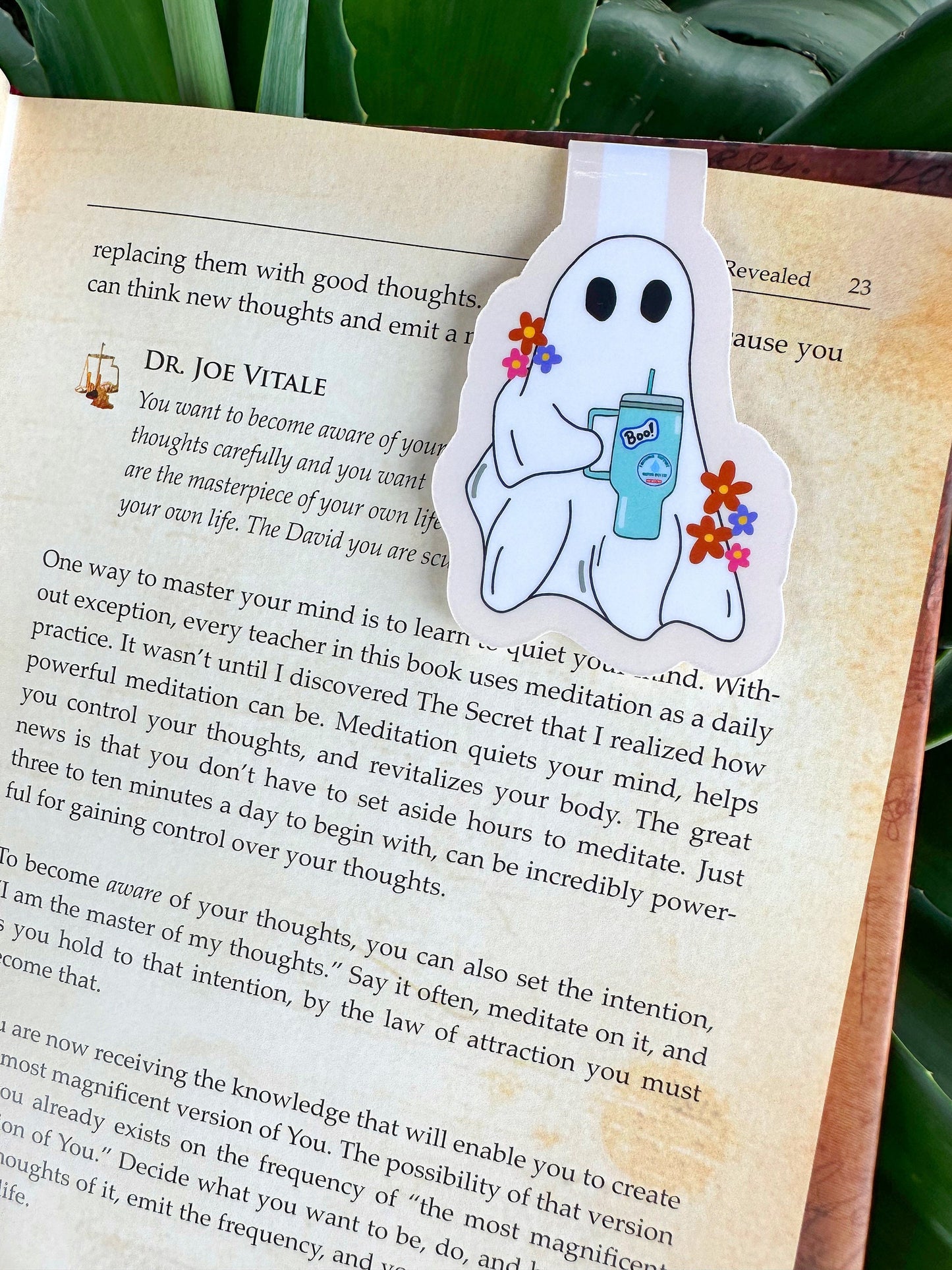 Ghost Magnetic Bookmark | Witchy Halloween Reader Gift