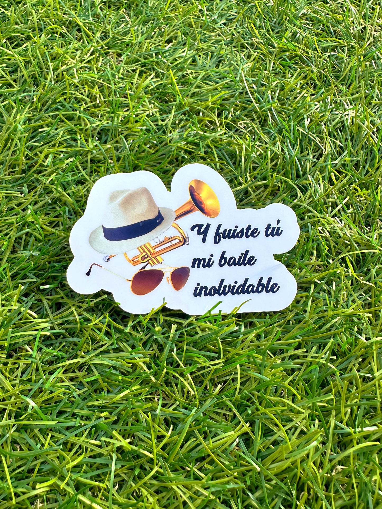 Debí Tirar Más Fotos Baile Inolvidable Sticker | B Bunny-Inspired DTMF Vinyl Decal for Laptop & Water Bottle