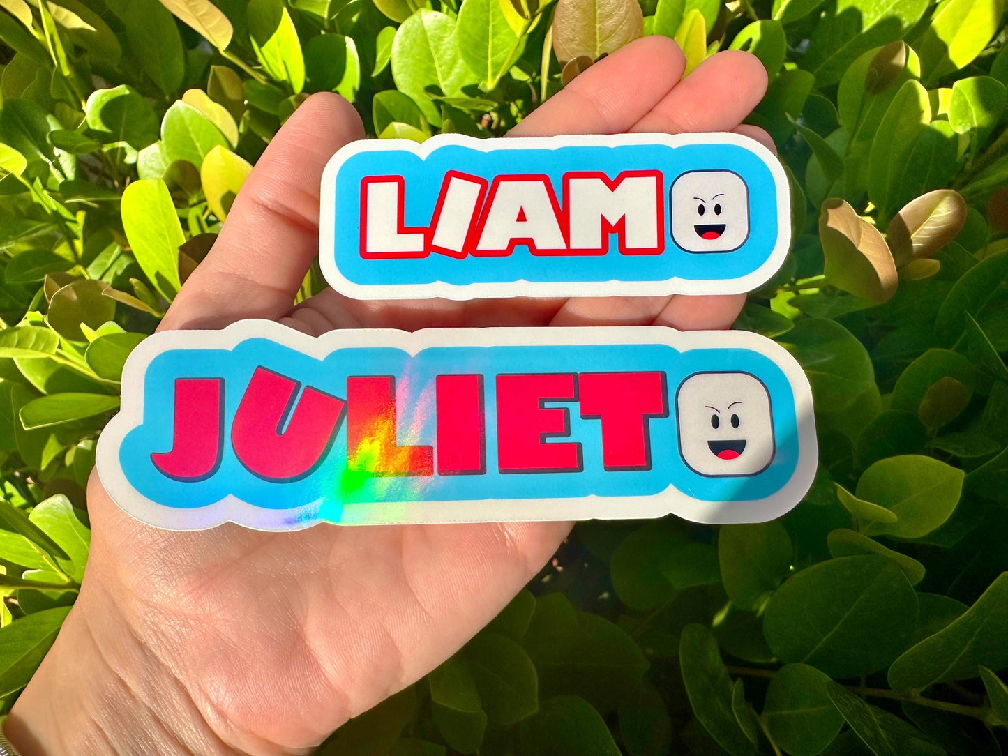 Custom Block Gaming Name Sticker | Personalized Gamer Vinyl Decal for Laptop & Water Bottle