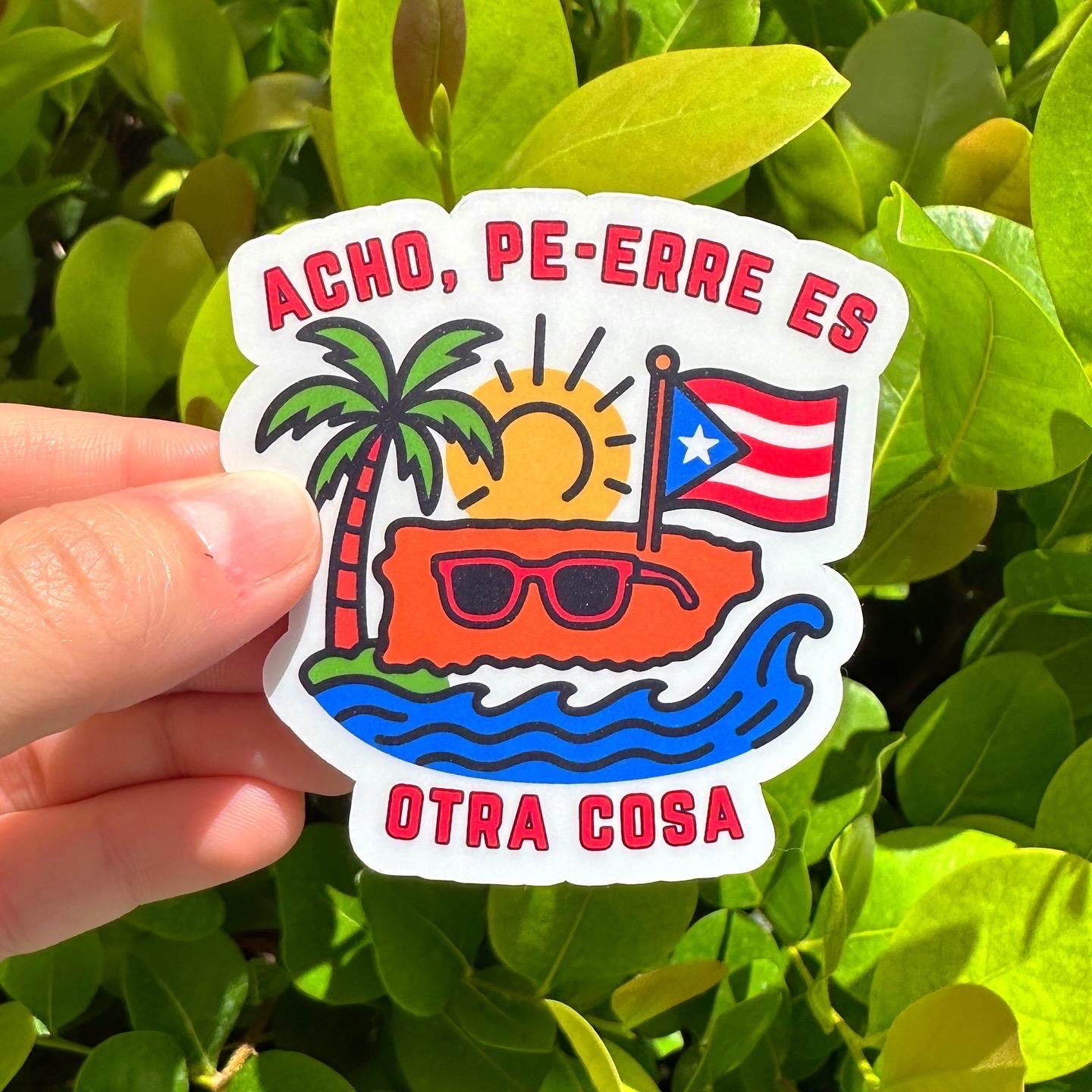Debí Tirar Más Fotos Acho Pe-Erre Es Otra Cosa sticker, Bad Bunny Puerto Rico vinyl decal