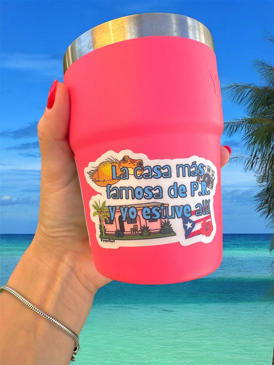 Debí Tirar Más Fotos Casita Sticker | Bad Bunny-Inspired Puerto Rico Vinyl Decal for Laptop & Water Bottle