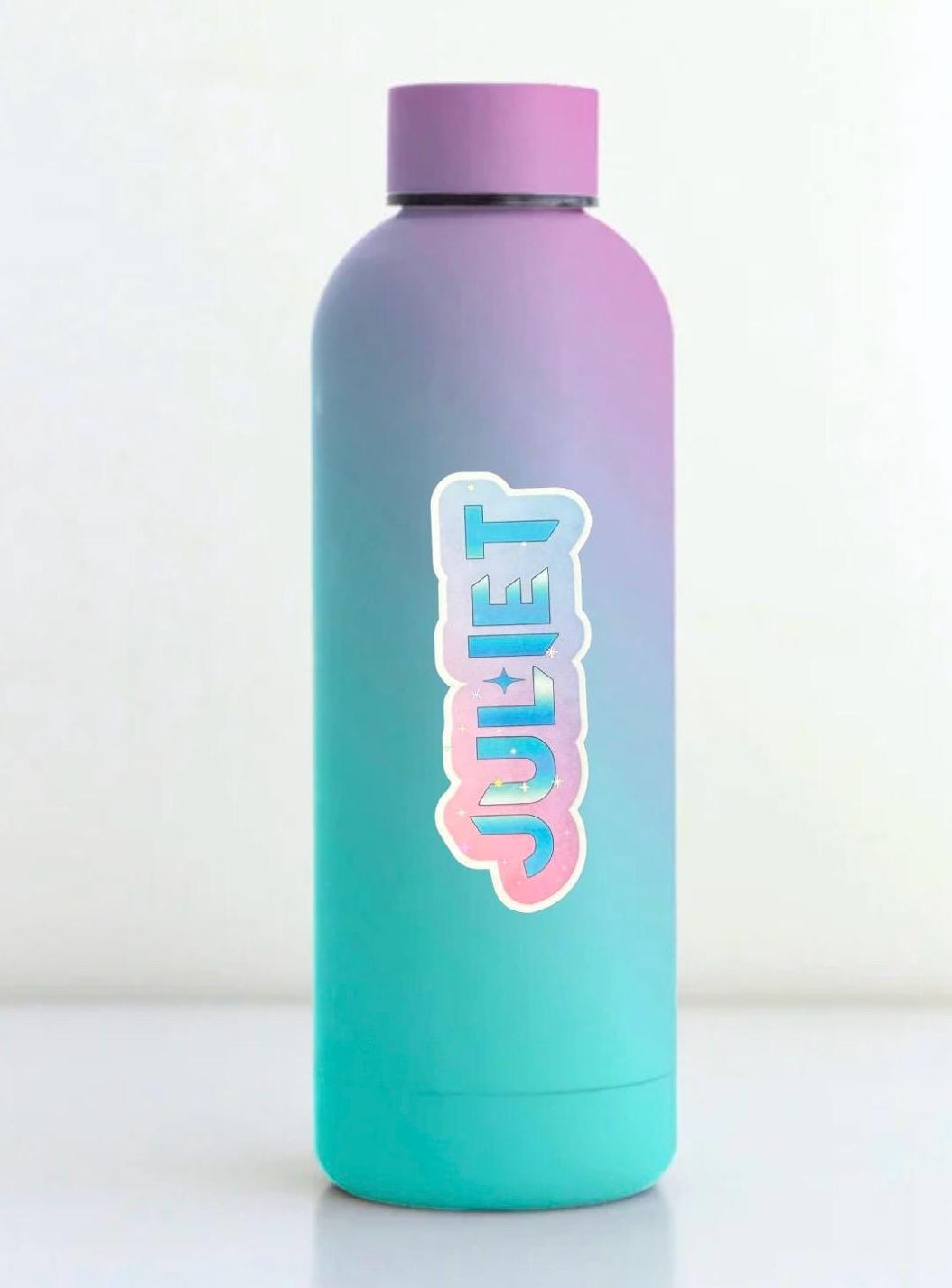 Custom K-Pop Name Sticker | Demon Hunter Inspired Personalized Vinyl Decal for Laptop & Water Bottle