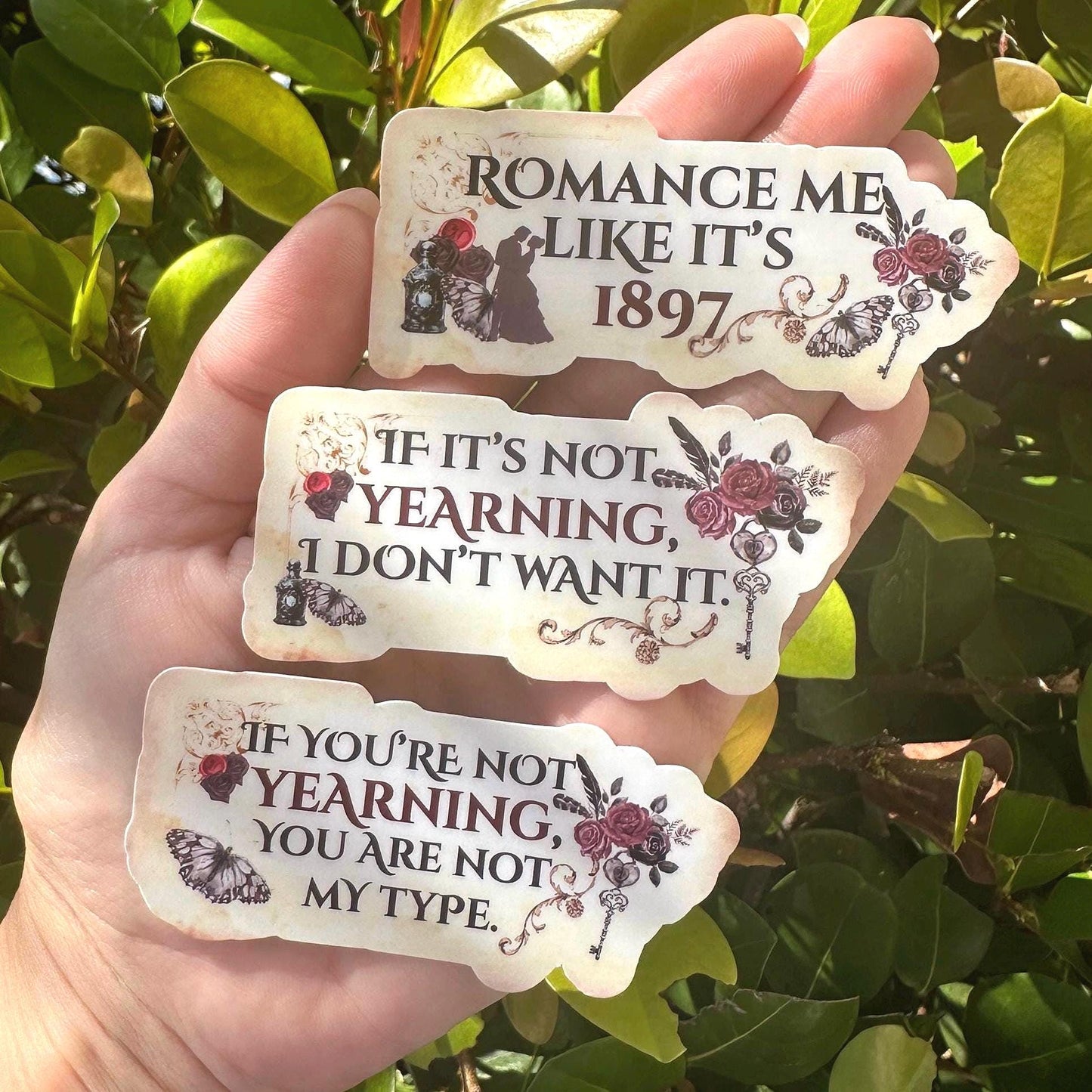 Victorian Romance Yearning Love Sticker |Vinyl Decal for Laptop & Water Bottle