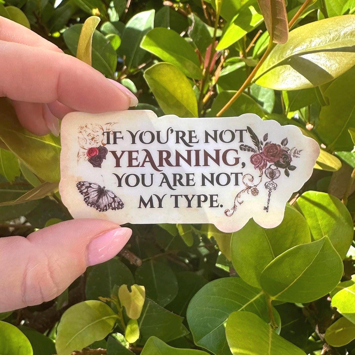 Victorian Romance Yearning Love Sticker |Vinyl Decal for Laptop & Water Bottle