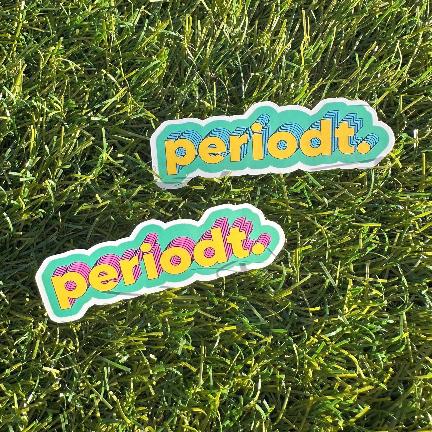 Periodt Phrase Sticker | Bold Retro Vinyl Decal for Laptop & Water Bottle