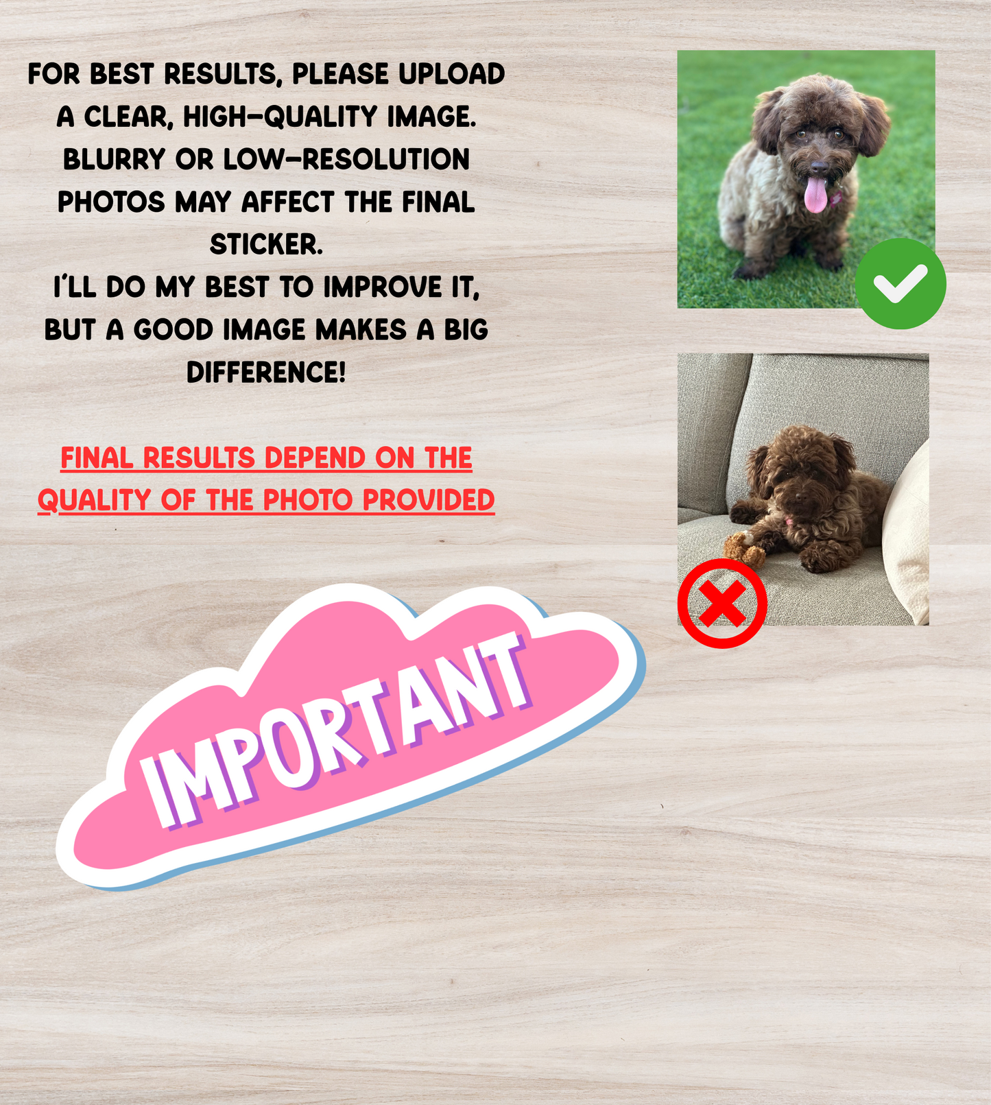 Custom Pet Photo Sticker | Personalized Animal Vinyl Decal for Laptop & Water Bottle